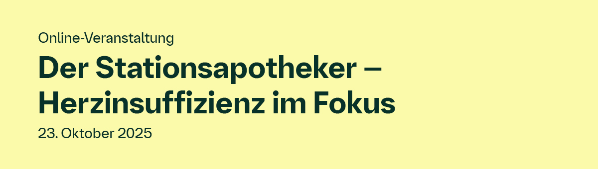 Der Stationsapotheker  Herzinsuffizienz im Fokus